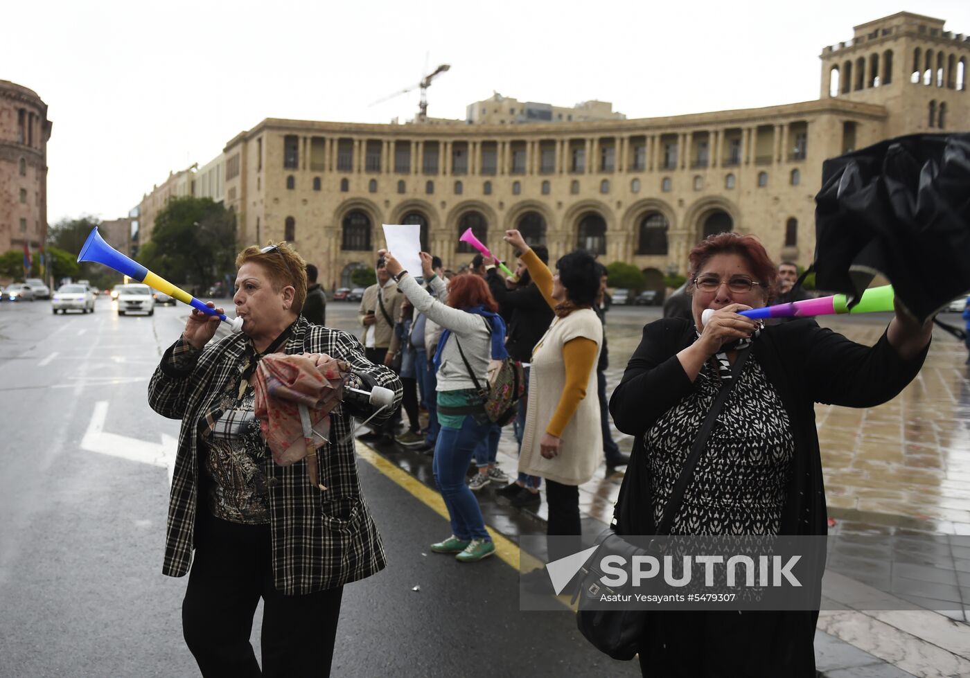 Opposition's protest rally in Yerevan