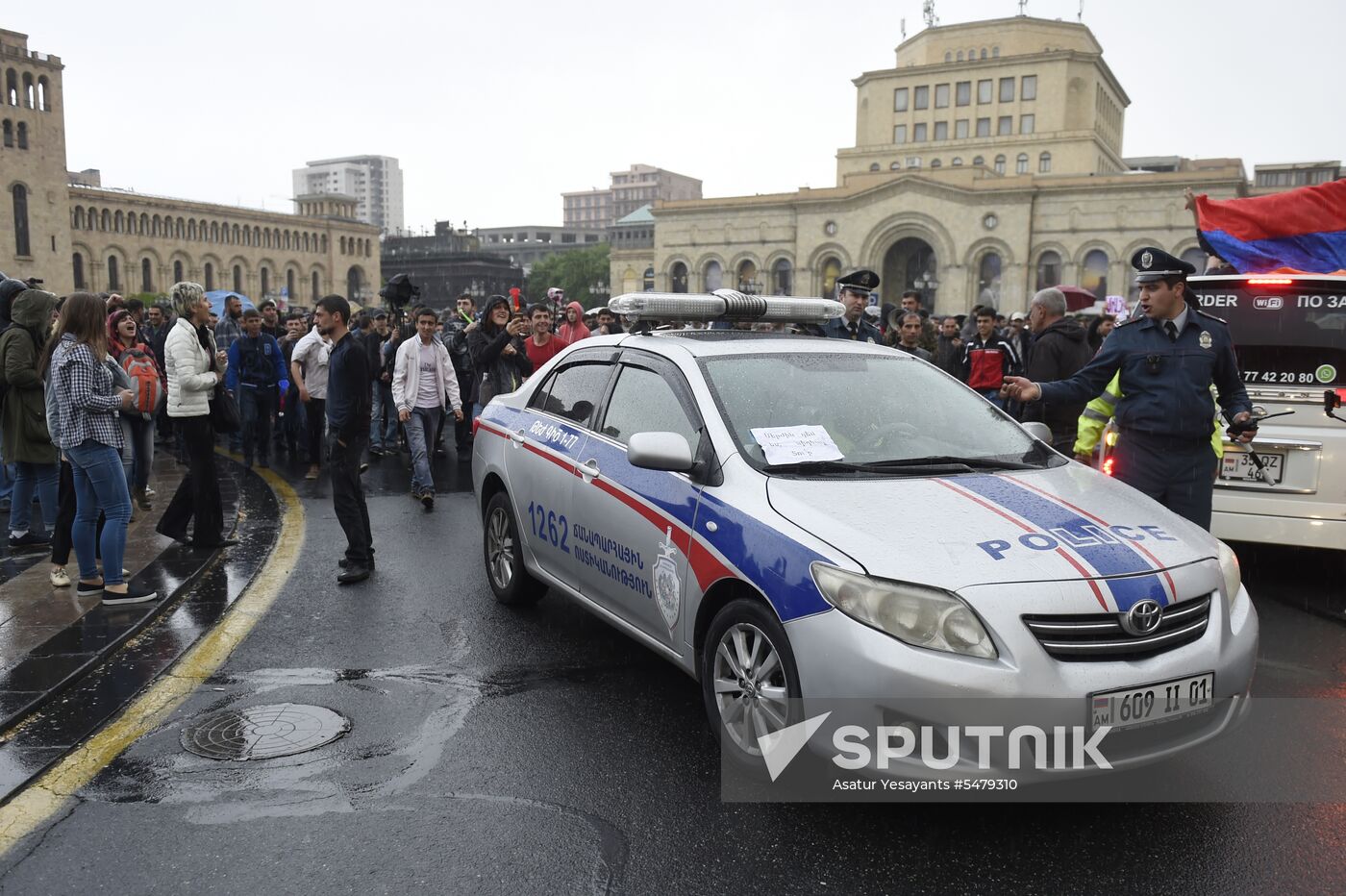 Opposition's protest rally in Yerevan