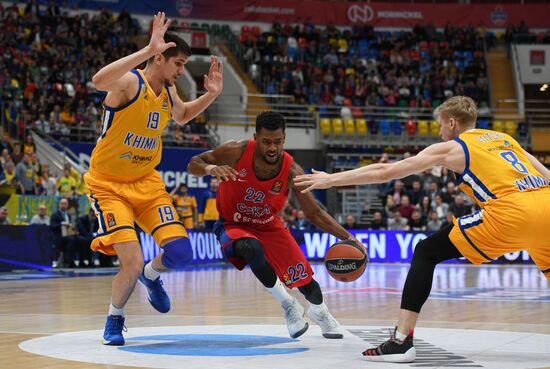 Basketball. Euroleague. CSKA vs Khimki