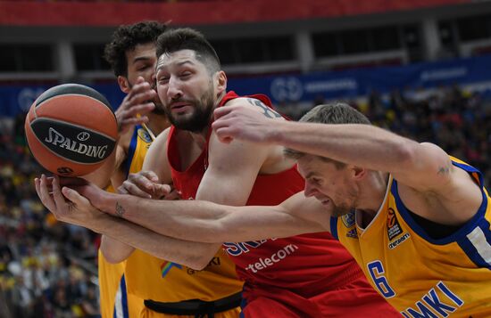 Basketball. Euroleague. CSKA vs Khimki