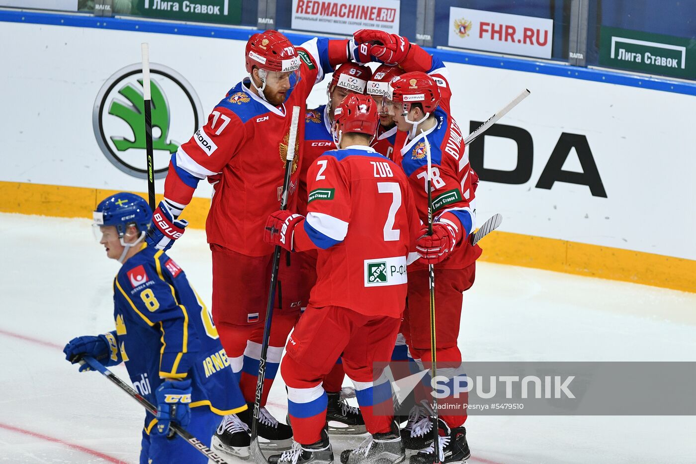 Euro Ice Hockey Challenge. Russia vs Sweden