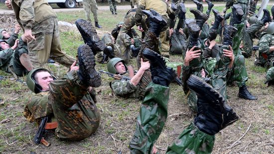 Exam to earn right to wear crimson beret in Belarus