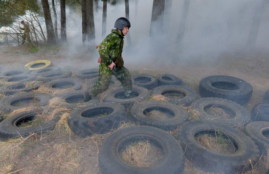 Exam to earn right to wear crimson beret in Belarus