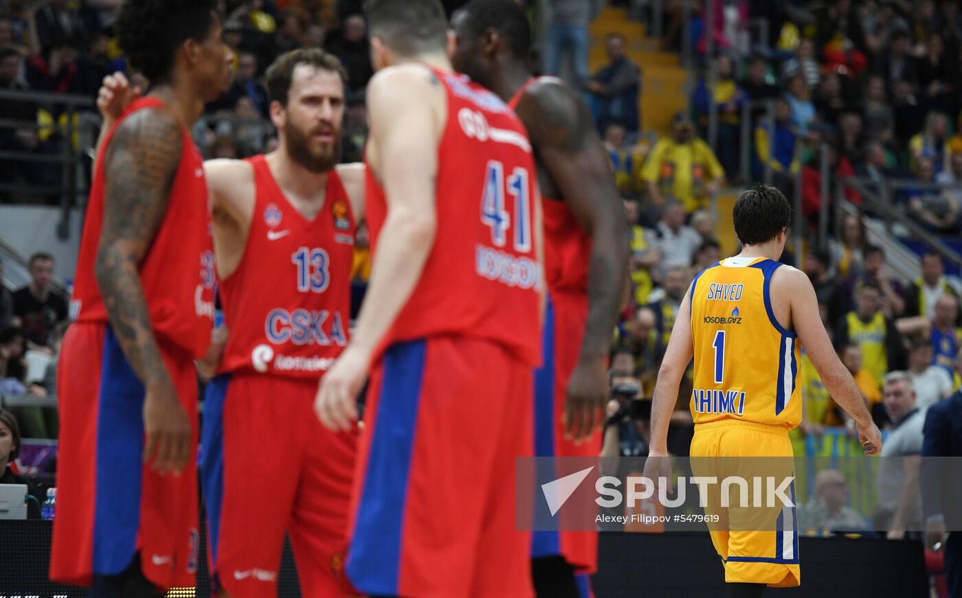 Basketball. Euroleague. CSKA vs Khimki
