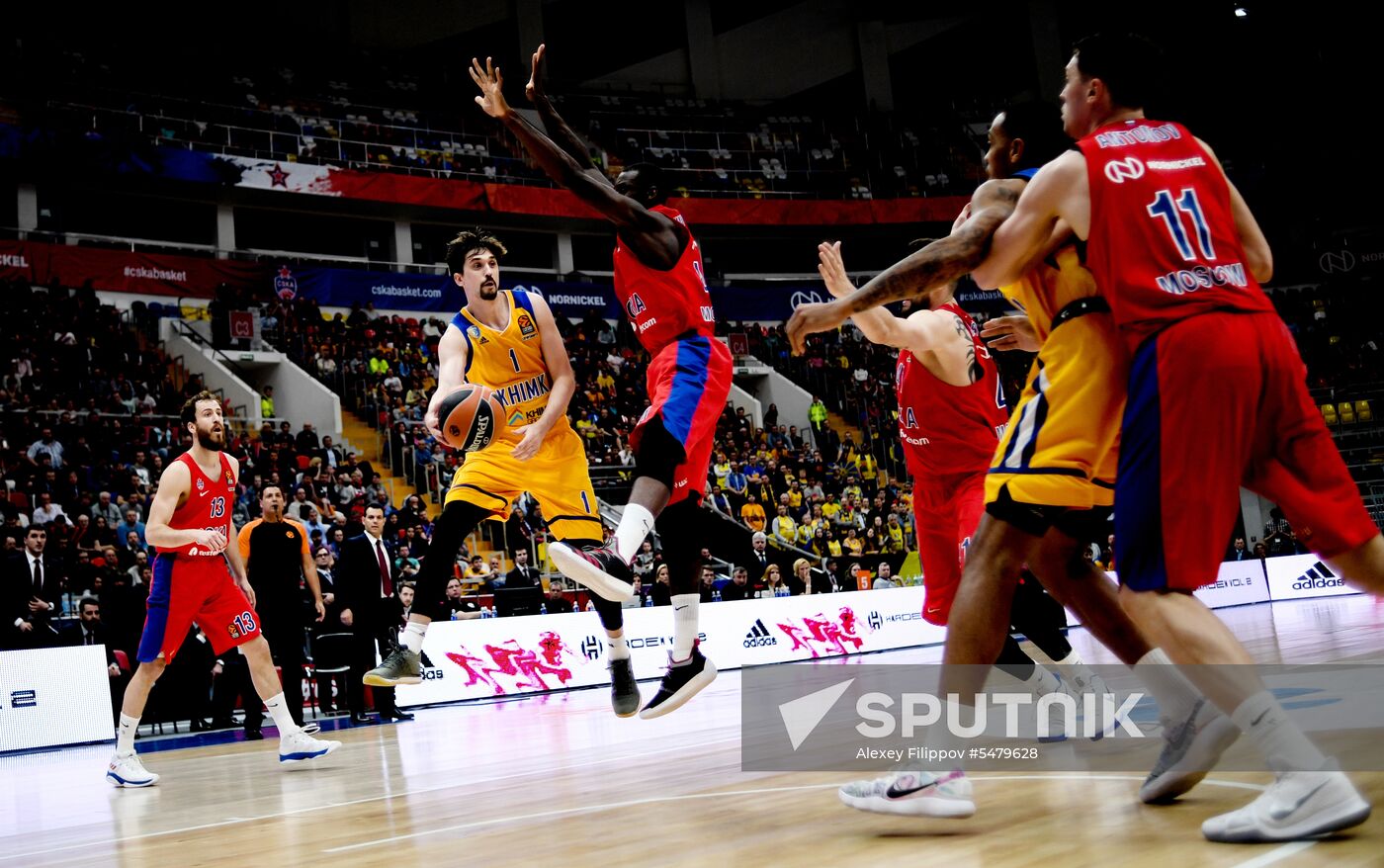 Basketball. Euroleague. CSKA vs Khimki