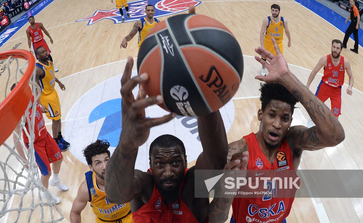 Basketball. Euroleague. CSKA vs Khimki