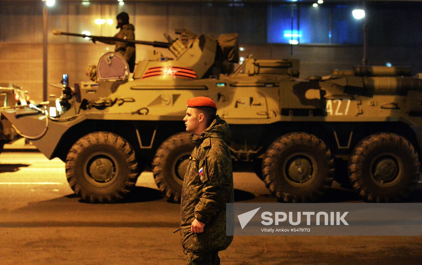 Rehearsal of Victory Parade in Vladivostok