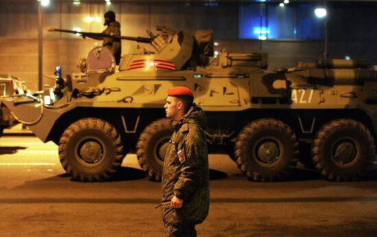 Rehearsal of Victory Parade in Vladivostok
