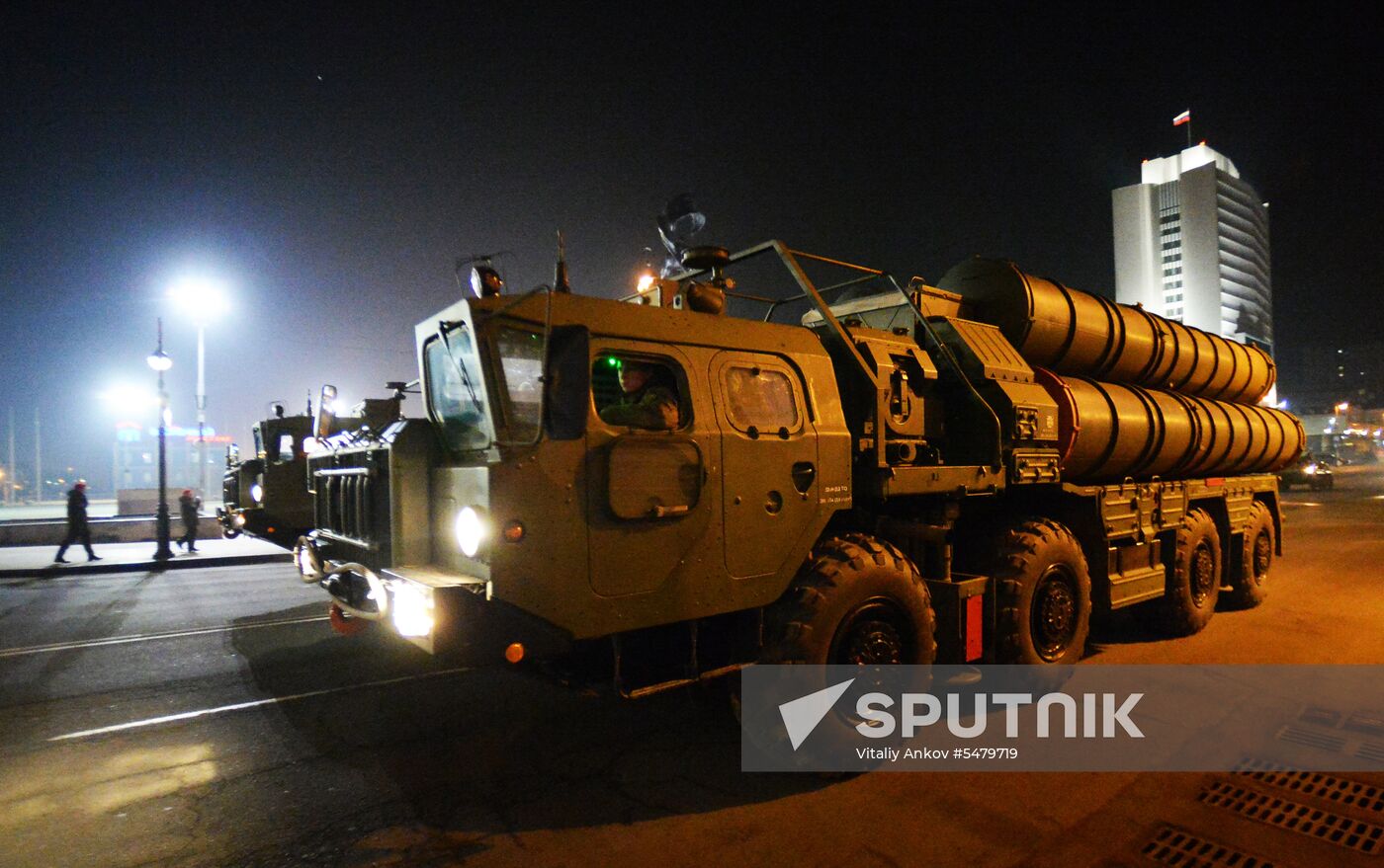 Rehearsal of Victory Parade in Vladivostok