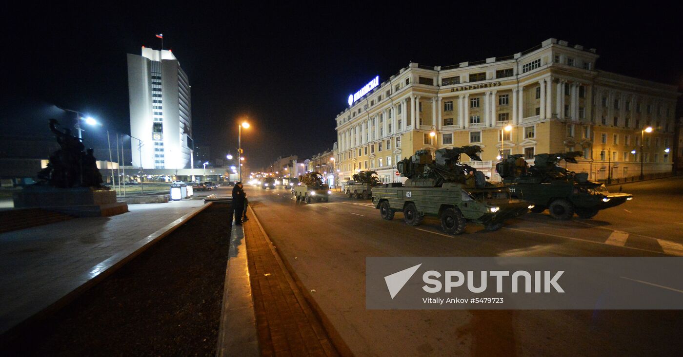 Rehearsal of Victory Parade in Vladivostok