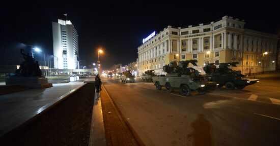 Rehearsal of Victory Parade in Vladivostok