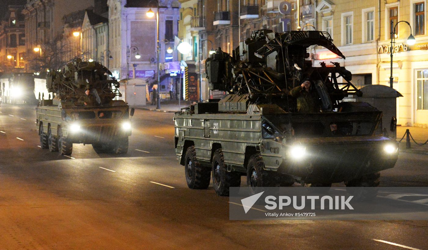 Rehearsal of Victory Parade in Vladivostok