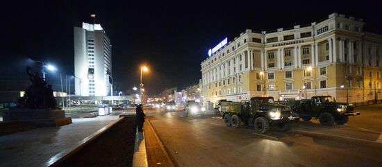 Rehearsal of Victory Parade in Vladivostok