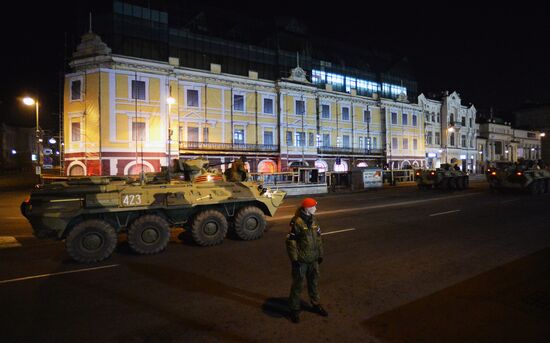 Rehearsal of Victory Parade in Vladivostok