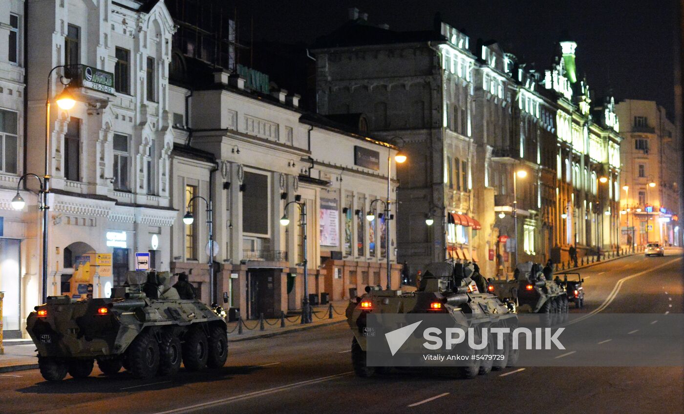 Rehearsal of Victory Parade in Vladivostok