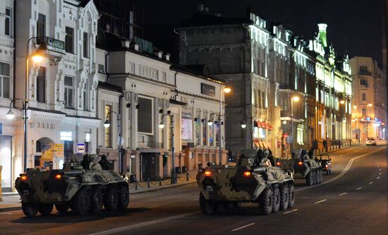 Rehearsal of Victory Parade in Vladivostok