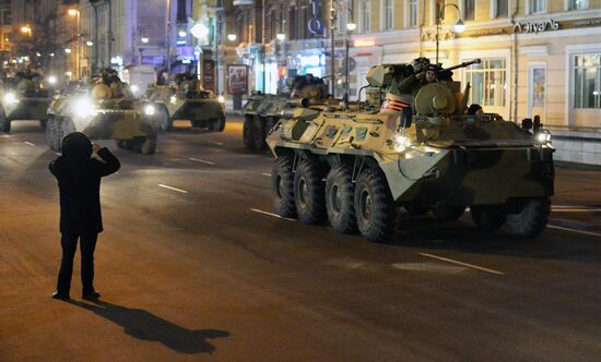 Rehearsal of Victory Parade in Vladivostok