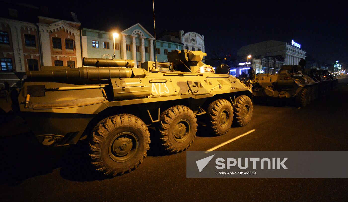 Rehearsal of Victory Parade in Vladivostok