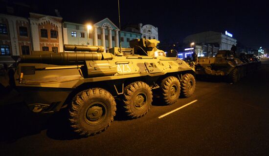 Rehearsal of Victory Parade in Vladivostok