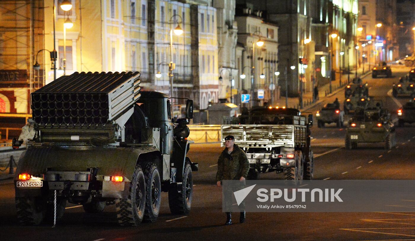 Rehearsal of Victory Parade in Vladivostok