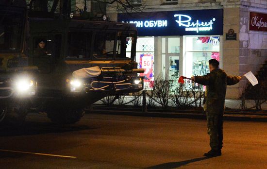 Rehearsal of Victory Parade in Vladivostok