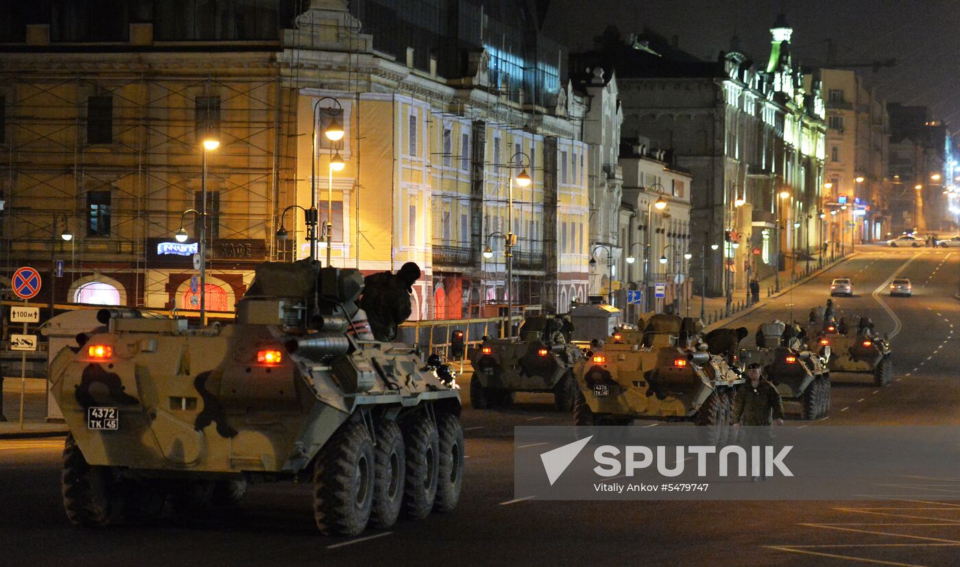 Rehearsal of Victory Parade in Vladivostok