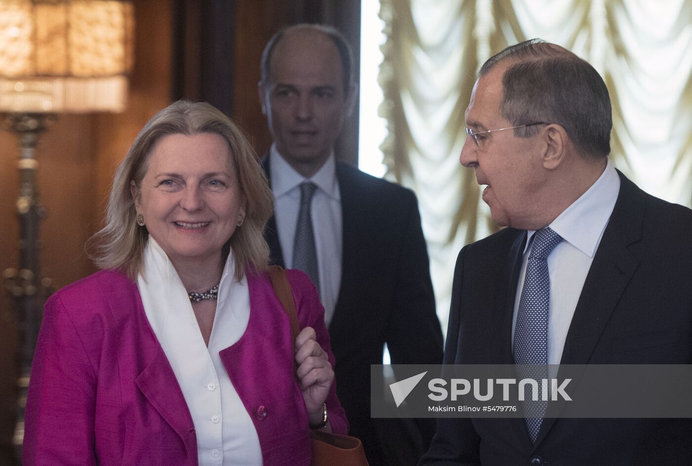 Foreign Minister Sergei Lavrov meets with Austrian Foreign Minister Karin Kneissl