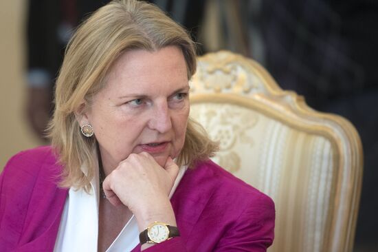 Foreign Minister Sergei Lavrov meets with Austrian Foreign Minister Karin Kneissl