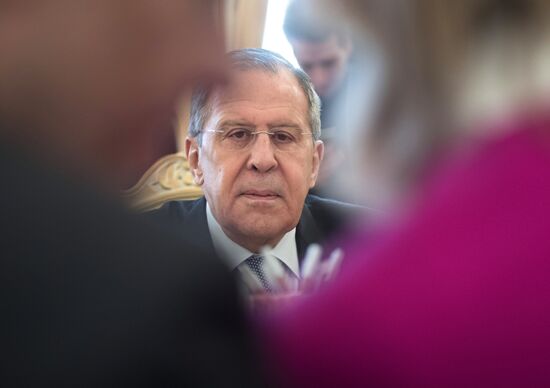 Foreign Minister Sergei Lavrov meets with Austrian Foreign Minister Karin Kneissl