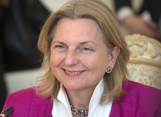 Foreign Minister Sergei Lavrov meets with Austrian Foreign Minister Karin Kneissl