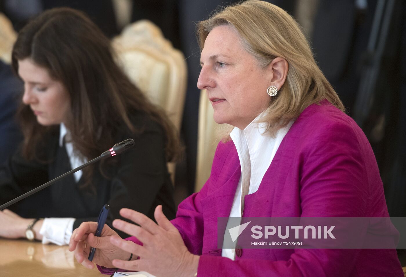 Foreign Minister Sergei Lavrov meets with Austrian Foreign Minister Karin Kneissl