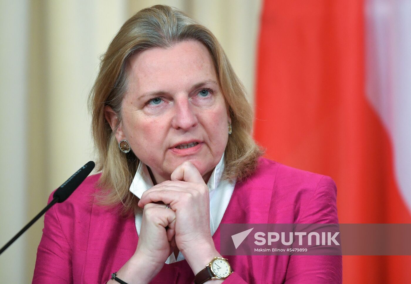 Foreign Minister Sergei Lavrov meets with Austrian Foreign Minister Karin Kneissl