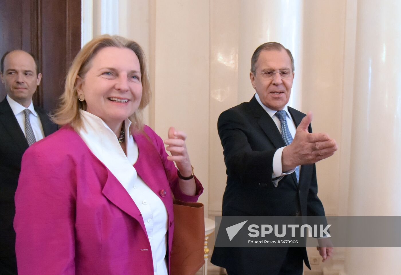 Foreign Minister Sergei Lavrov meets with Austrian Foreign Minister Karin Kneissl