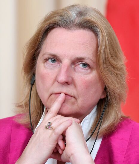 Foreign Minister Sergei Lavrov meets with Austrian Foreign Minister Karin Kneissl