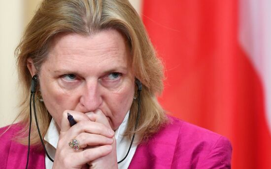 Foreign Minister Sergei Lavrov meets with Austrian Foreign Minister Karin Kneissl