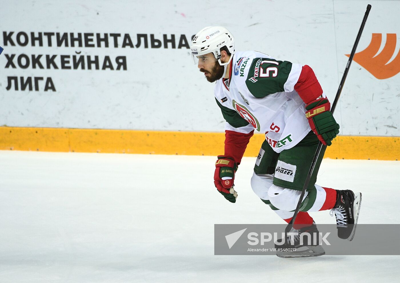 Ice hockey. Kontinental Hockey League. CSKA vs. Ak Bars