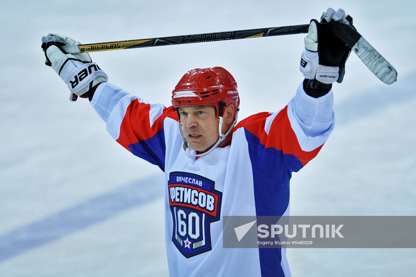 Ice hockey. Exhibition match marks Vyacheslav Fetisov's birthday