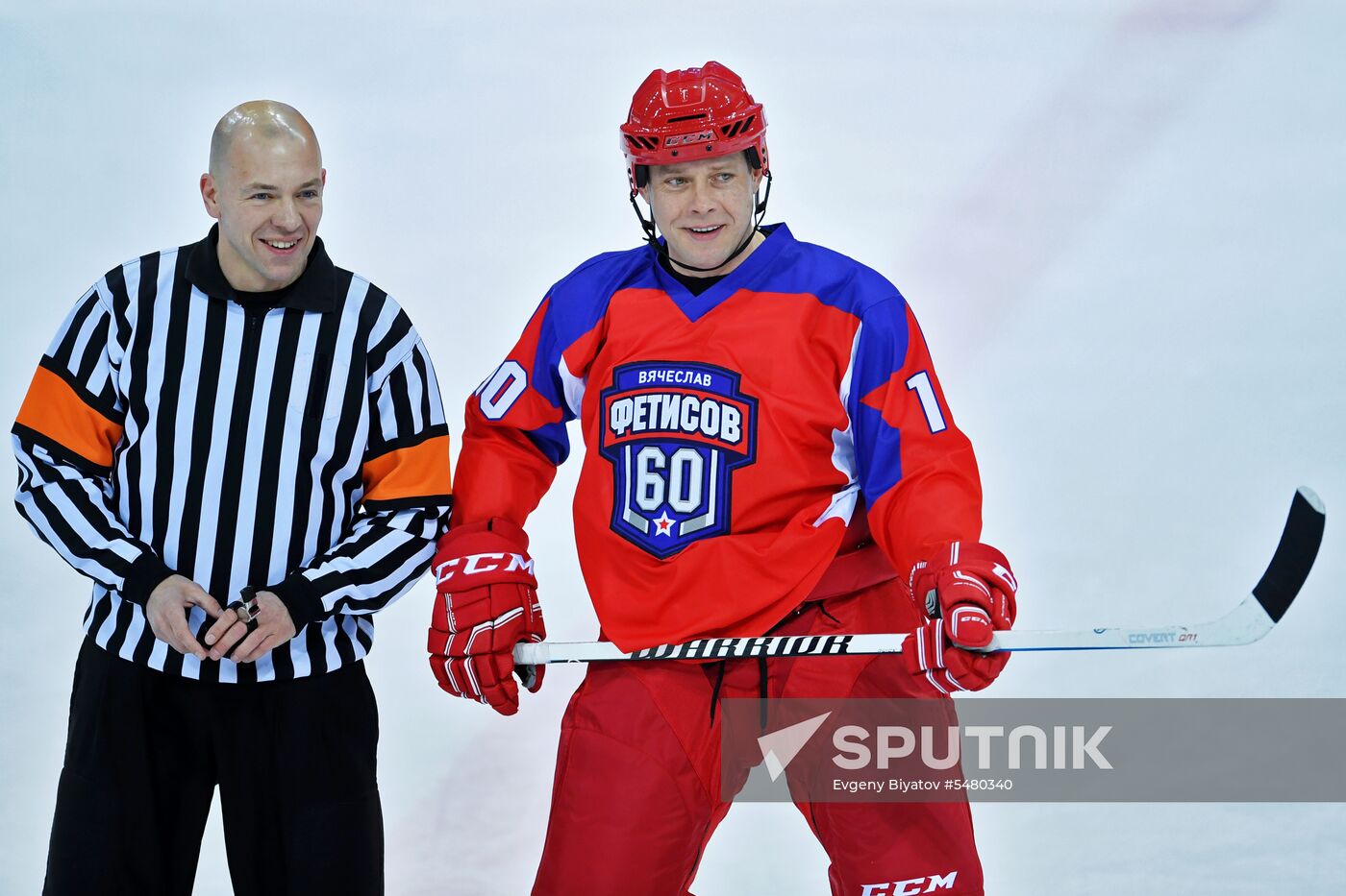 Ice hockey. Exhibition match marks Vyacheslav Fetisov's birthday