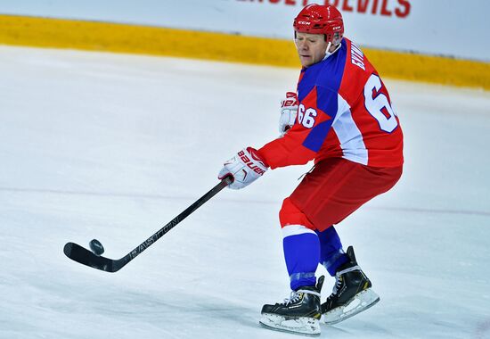 Ice hockey. Exhibition match marks Vyacheslav Fetisov's birthday