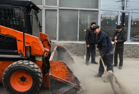 Voluntary city cleanup in Novosibirsk