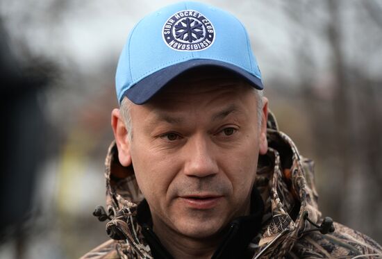 Voluntary city cleanup in Novosibirsk