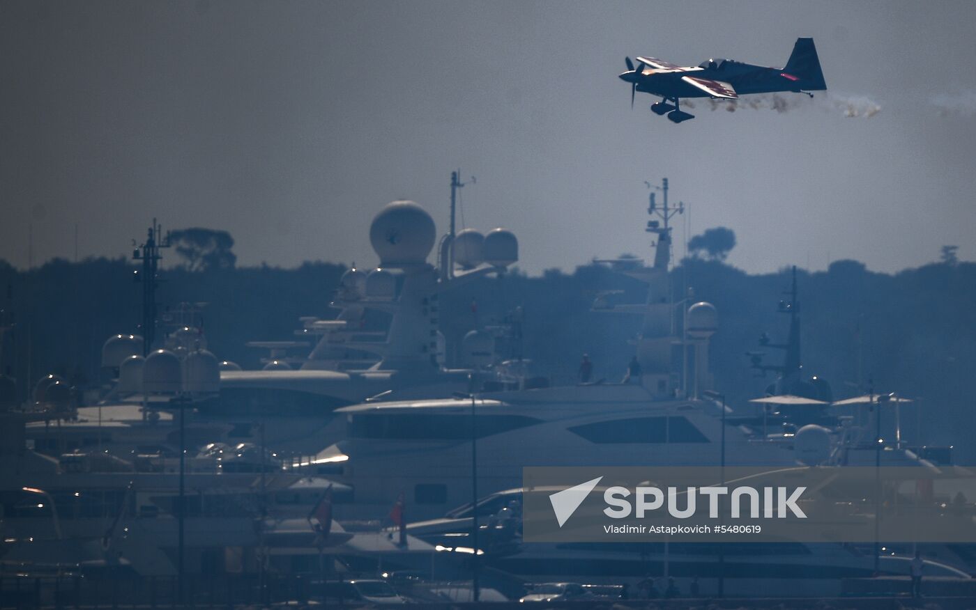 Red Bull Air Race World Championship in Cannes. Day one