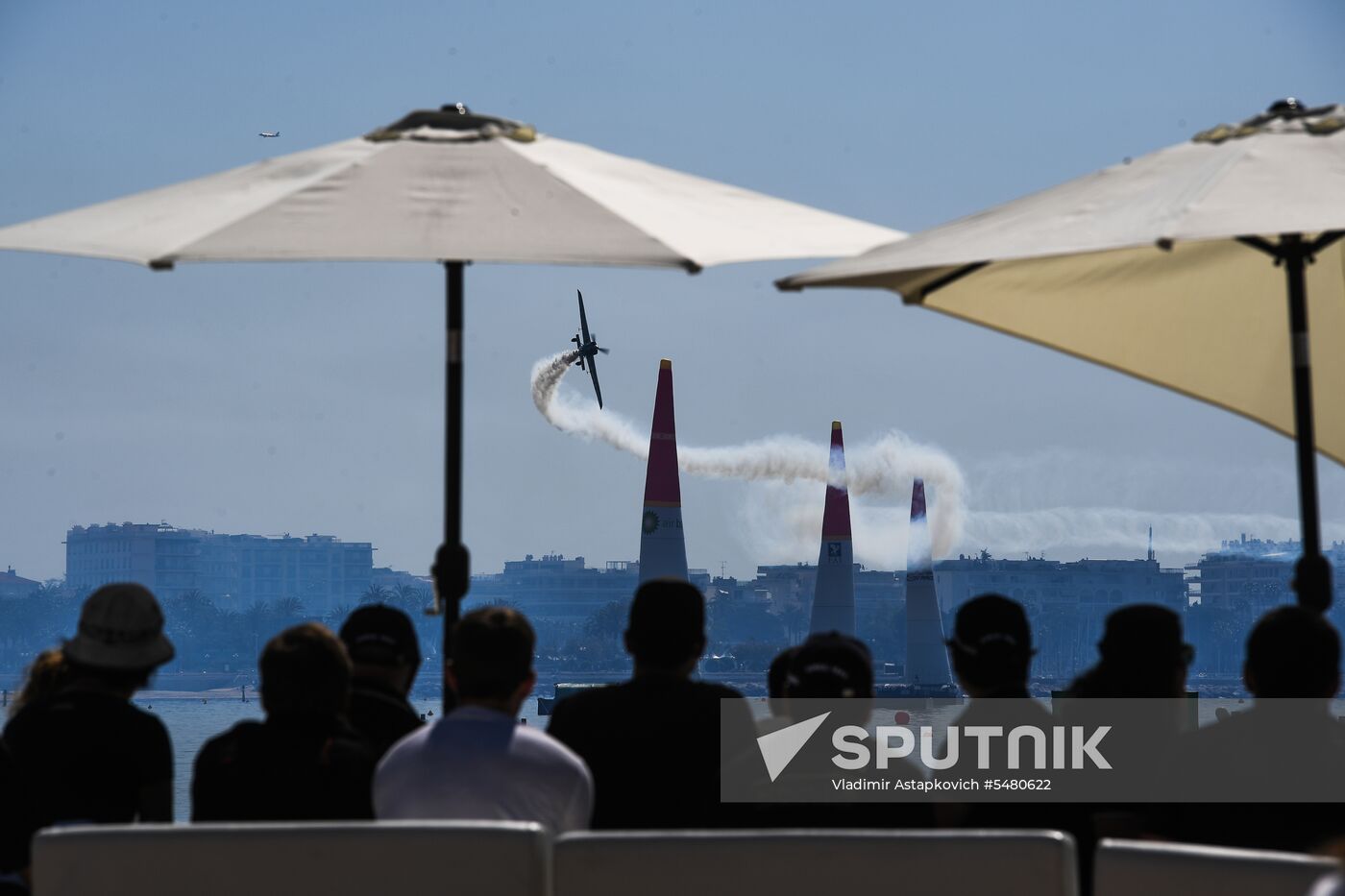 Red Bull Air Race World Championship in Cannes. Day one