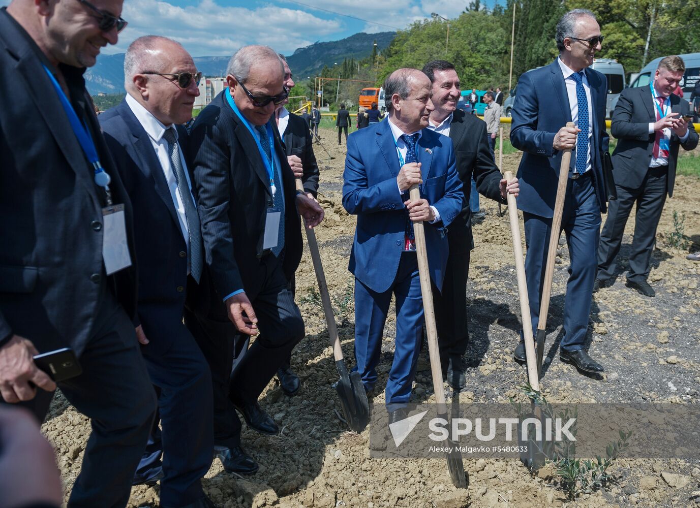 Russian-Syrian Friendship Olive Alley planted in Yalta