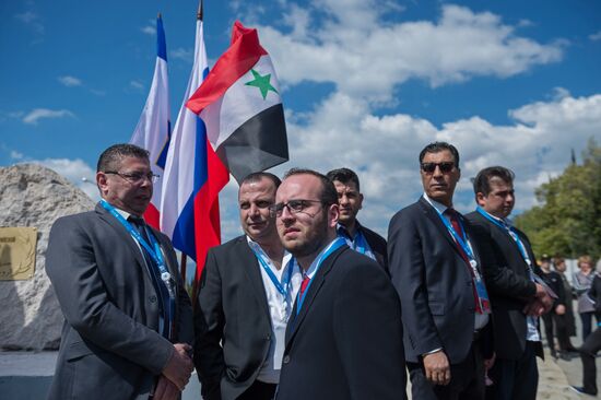 Russian-Syrian Friendship Olive Alley planted in Yalta