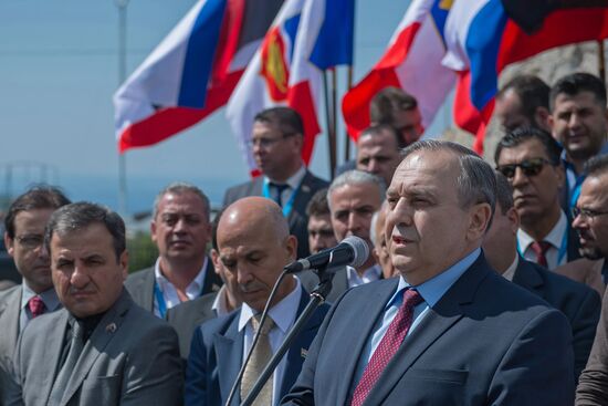 Russian-Syrian Friendship Olive Alley planted in Yalta