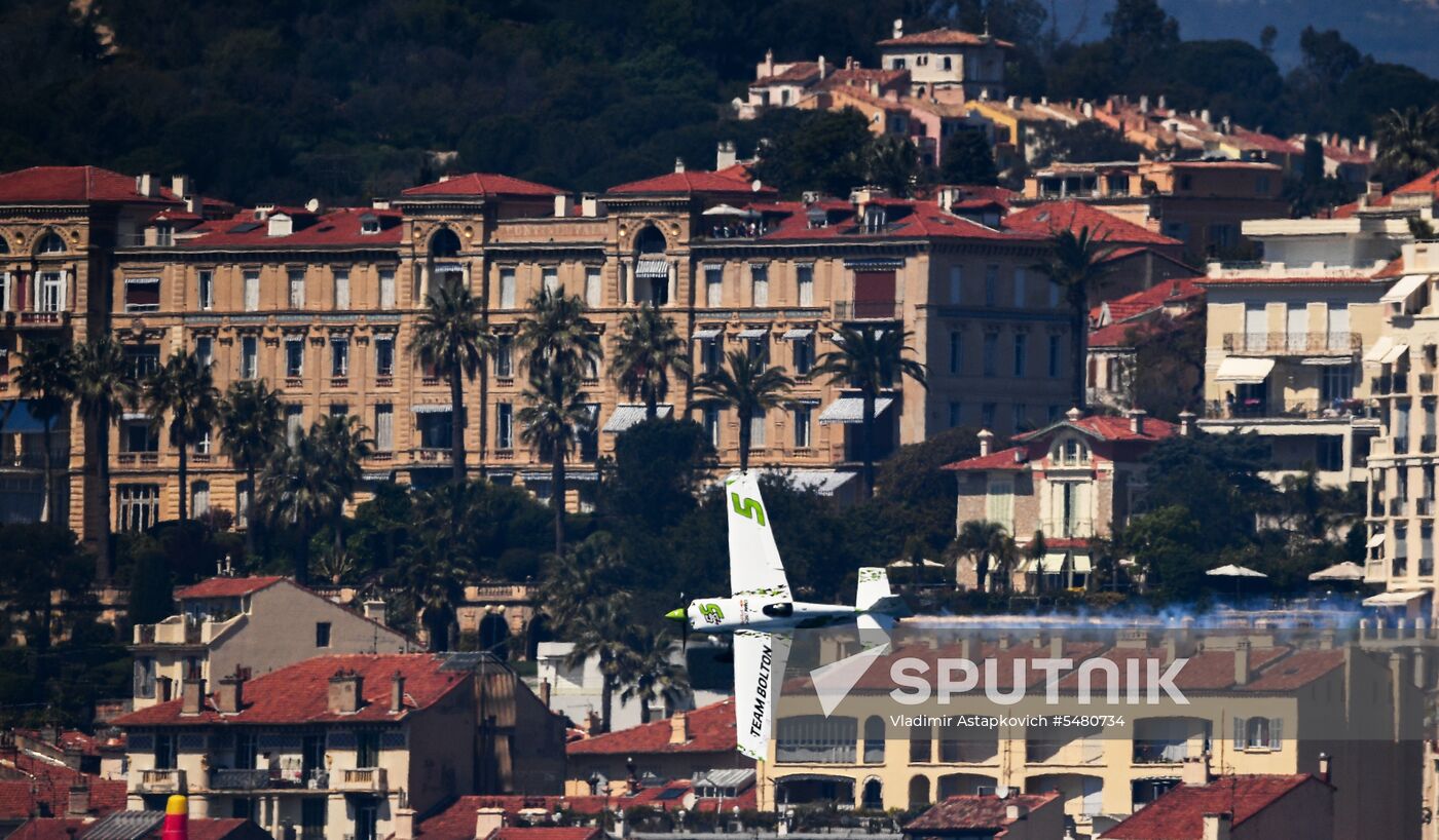 Red Bull Air Race World Championship in Cannes. Day one