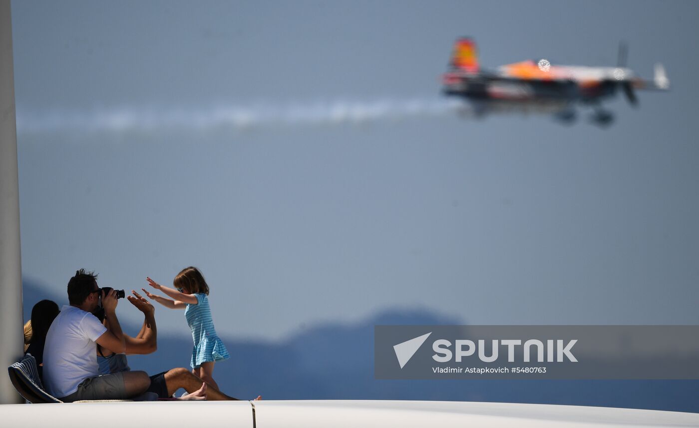 Red Bull Air Race World Championship in Cannes. Day one