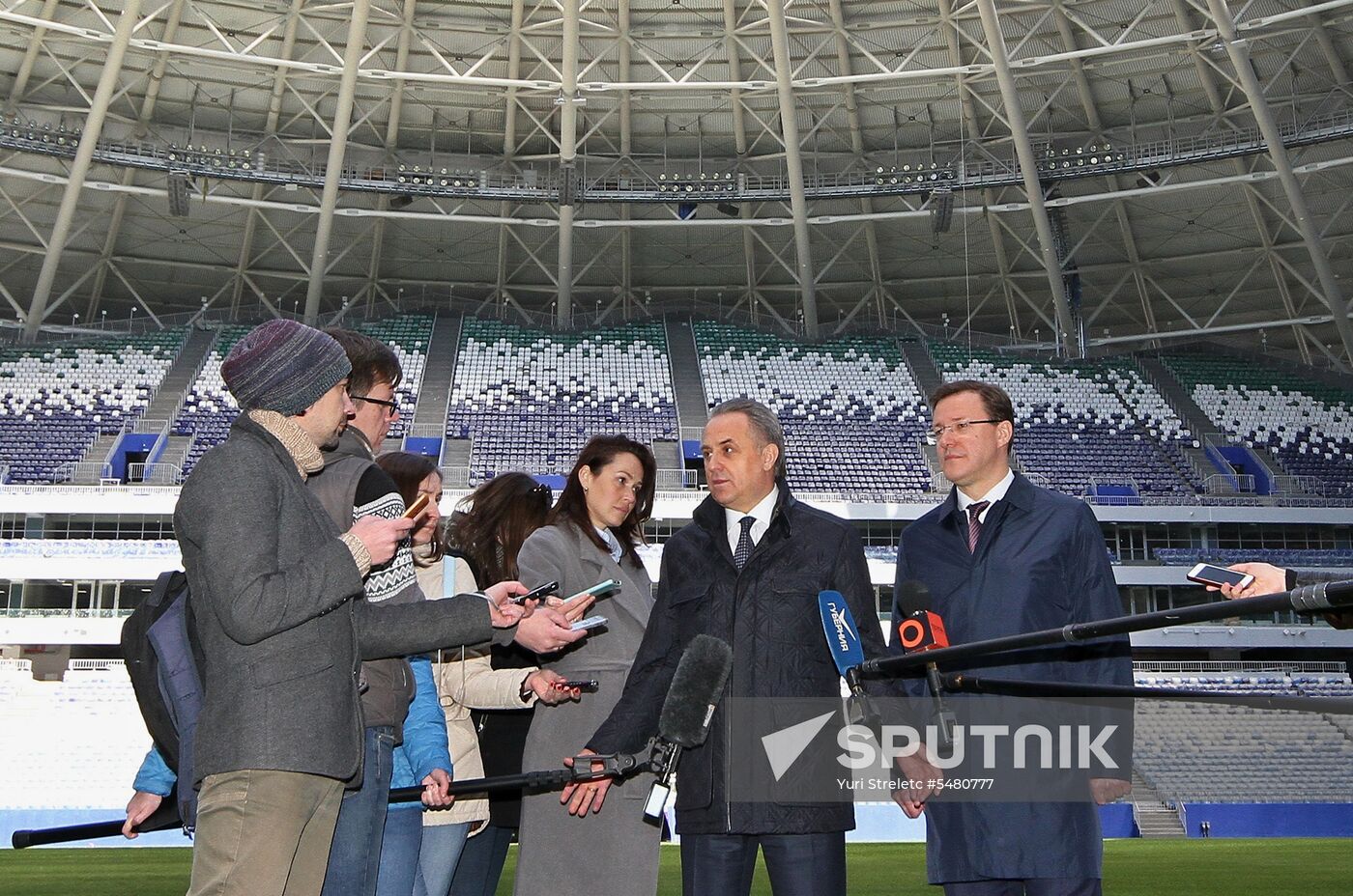 Vitaly Mutko visits Samara Arena