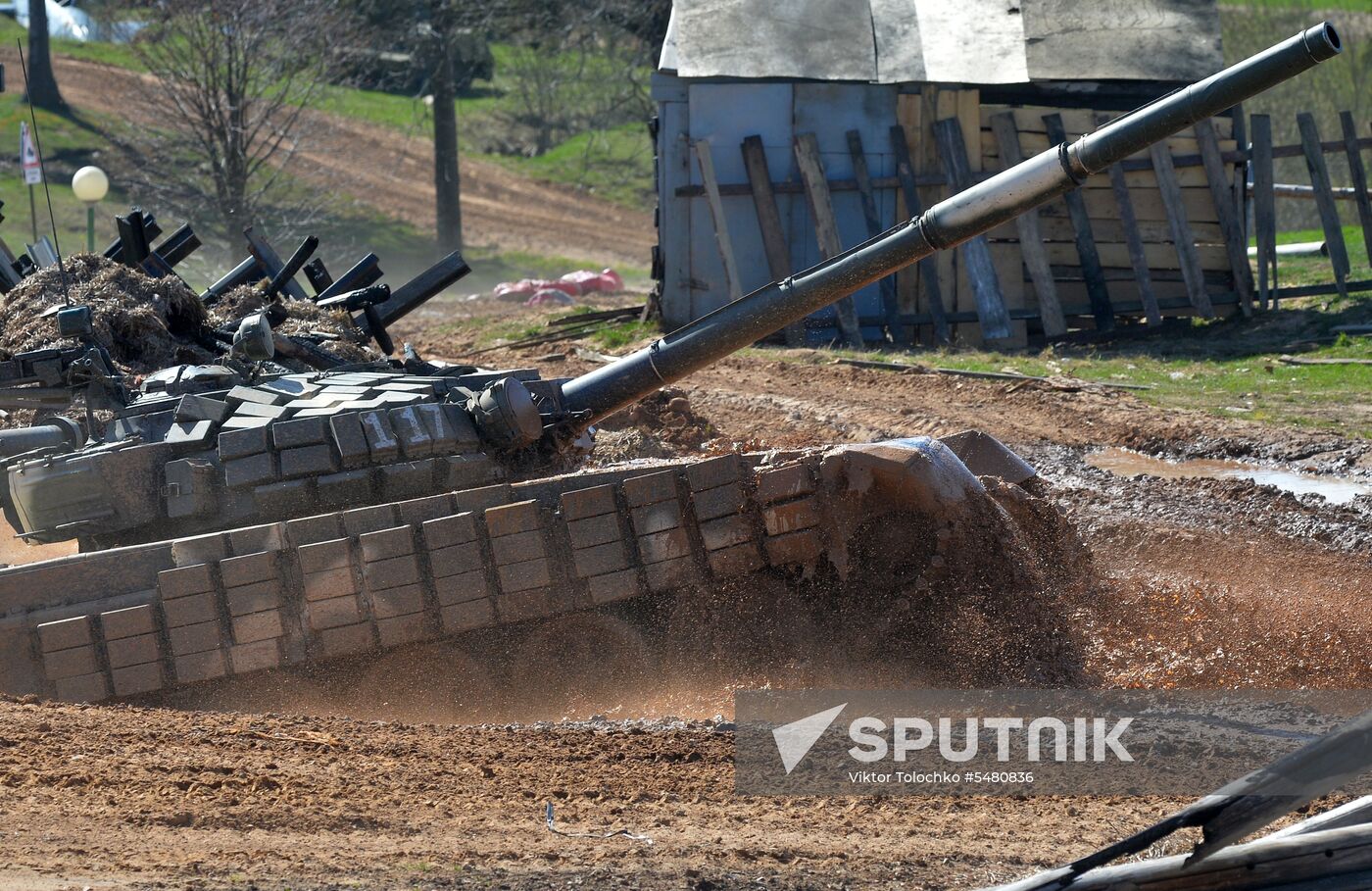 Tank Biathlon 2018 competition show in Belarus